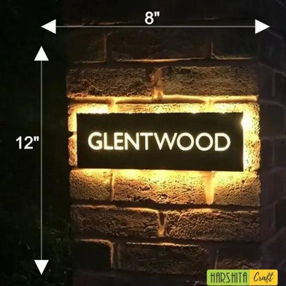 Light Name Plates - Decor Mantra 