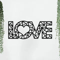 Black Finished Love Text Wall Hanging - Decor Mantra 