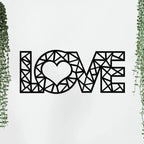 Black Finished Love Text Wall Hanging - Decor Mantra 