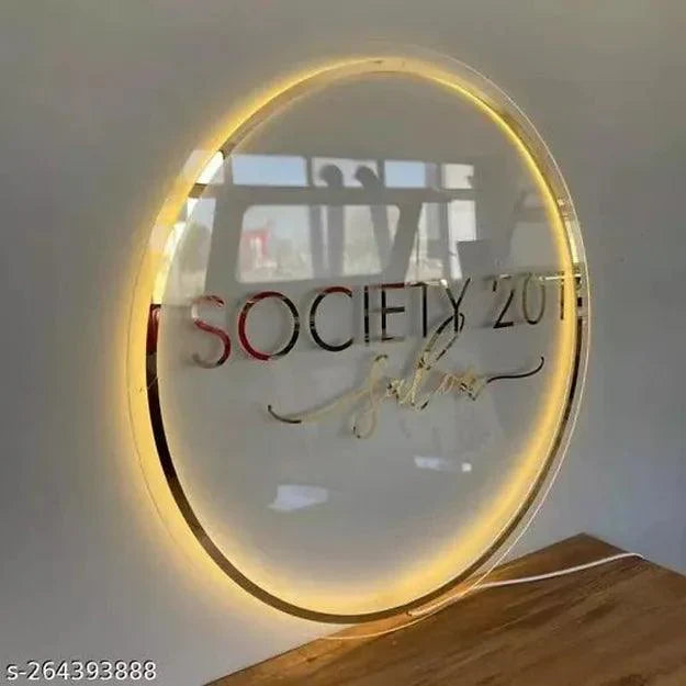 Designer Light Name Plate - Decor Mantra 