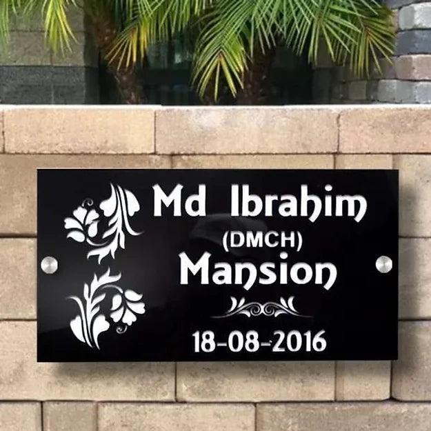 Rectangle Light Name Plate - Decor Mantra 