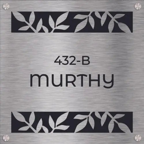 Steel Name Plate - Decor Mantra 