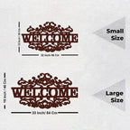 Wooden Finish Welcome Wall Hanging - Decor Mantra 