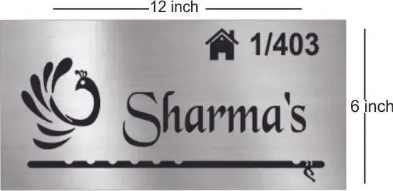Steel Name Plate - Decor Mantra 