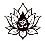 Wooden Finish Om Lotus backlit Wall Decor with light - Decor Mantra 