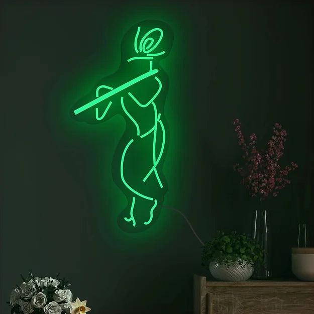 Krishna Neon Led Light - Decor Mantra 