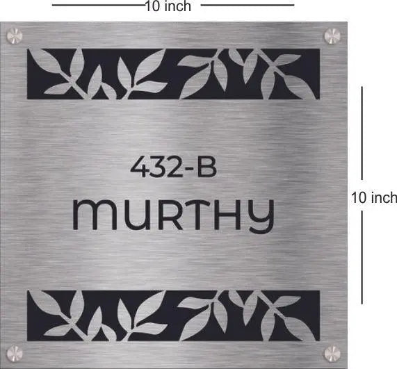 Steel Name Plate - Decor Mantra 