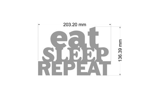 Eat Sleep Repeat Aesthetic Table Decor - Decor Mantra 