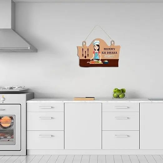 Kitchen Wall Hanger for Home Decor | Gifts | Wall Art for Living Room Wall | Decoration Wooden Hanging Items | Kitchen Wood Design | Quotes Decor Items | Decorative Artworks (WH_3718N) - Decor Mantra 