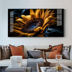 Dew Drop Petals Glass Finish Horizontal Wall Art