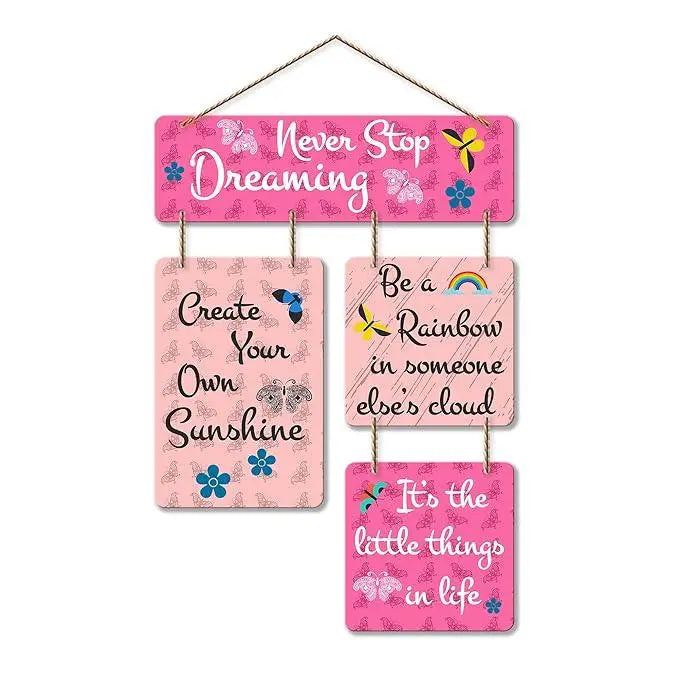 Motivational Quote Decorative Wall Art MDF Wooden Wall Hanger for Living Room | Bedroom | Home Decor | Office | Gift | Quotes Decor Item | Wall Hanging For Home Decoration (WH_6501N) - Decor Mantra 