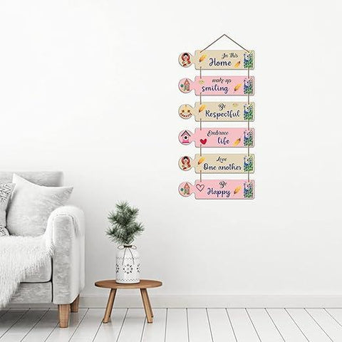 Home Quotes Decorative Wall Hanging for Living Room | Bedroom | Home Decor | Gifts item | Wall Hangings for Home Decoration (WH_6006N) - Decor Mantra 