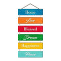 Designer MDF Wooden Wall Hanger (Multicolour , 12 x 18 Inches) - Set of 6 - Decor Mantra 