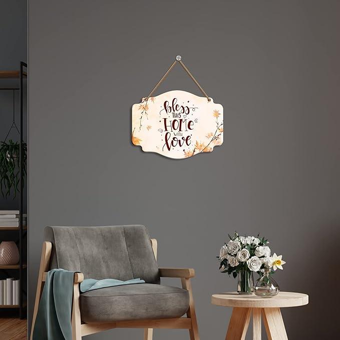 Home Quote Wooden Wall Hanger for Home Decor | Office | Gift | Bedroom | Living Room | Wall Accents | Wall Art | Wall Hangings Home Decoration | Art Items (WH_3607N) - Decor Mantra 