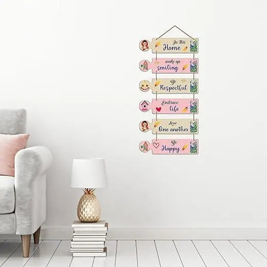 Home Quotes Decorative Wall Hanging for Living Room | Bedroom | Home Decor | Gifts item | Wall Hangings for Home Decoration (WH_6006N) - Decor Mantra 