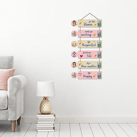 Home Quotes Decorative Wall Hanging for Living Room | Bedroom | Home Decor | Gifts item | Wall Hangings for Home Decoration (WH_6006N) - Decor Mantra 