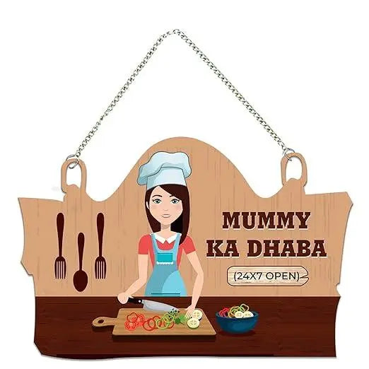 Kitchen Wall Hanger for Home Decor | Gifts | Wall Art for Living Room Wall | Decoration Wooden Hanging Items | Kitchen Wood Design | Quotes Decor Items | Decorative Artworks (WH_3718N) - Decor Mantra 
