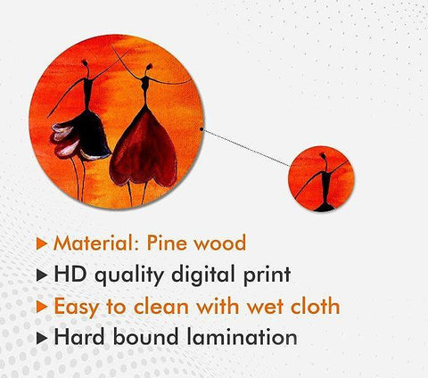 Designer Engineered Wood Wall Hanging Decoration Item for Home Decor | Office | Gift | Wooden Wall Hanger| Living Room | Bedroom | Wall Decorative Items (WPS_126N), Pack of 11 Pieces - Decor Mantra 