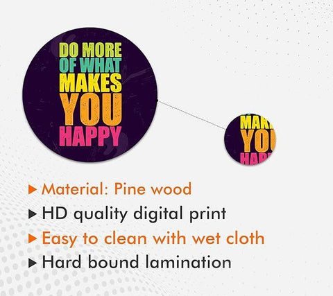 Designer Wooden Wall Hanger for Home Decoration | Office | Gift | Wall Decor Hanging Items | Wall Art | Living Room | Bedroom | Wood Decorative Items (WPS_111N), Pack of 11 Pieces - Decor Mantra 