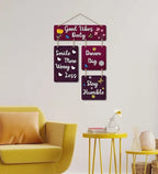 Decorative Wall Art Mdf Wooden Hanger For Living Room | Good Vibes Only | Bedroom | Home Decor | Office | Gift | Quotes Item | Wall Hanging For House Decoration | Wall Art(Wh_6502N) - Decor Mantra 