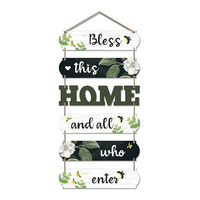 Home Decorative Wall Art MDF Wooden Wall Hanger for Living room | Bedroom | Gifts | Wall Hangings for Decoration | Modern Decor Items | Artworks Canvas Painting (WH_6603N), Set of 6 - Decor Mantra 