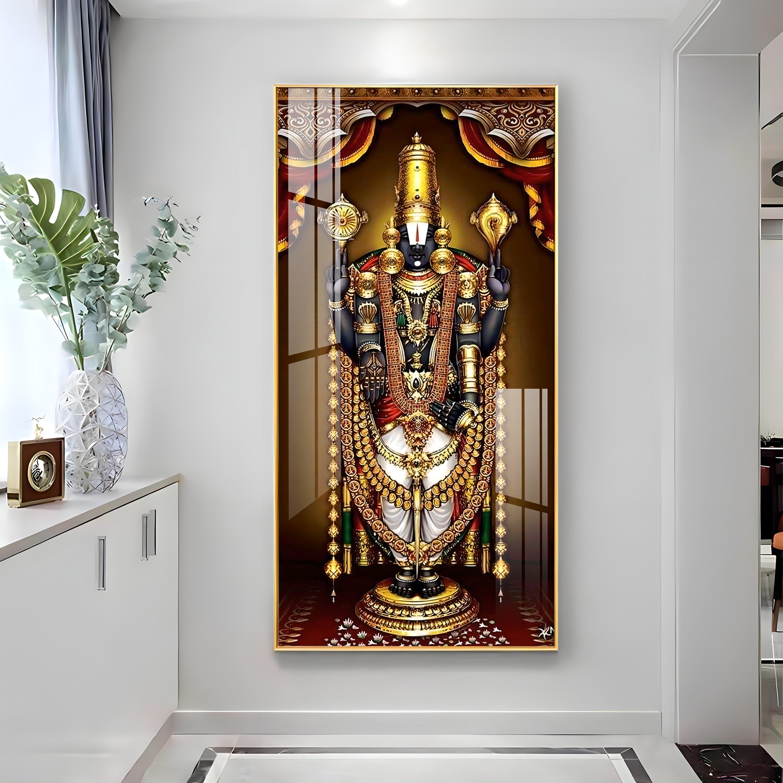 Deity of Happiness Premium Acrylic Vertical Wall Art