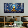 Celestrial Buddha Glass Finish Horizontal Wall Art
