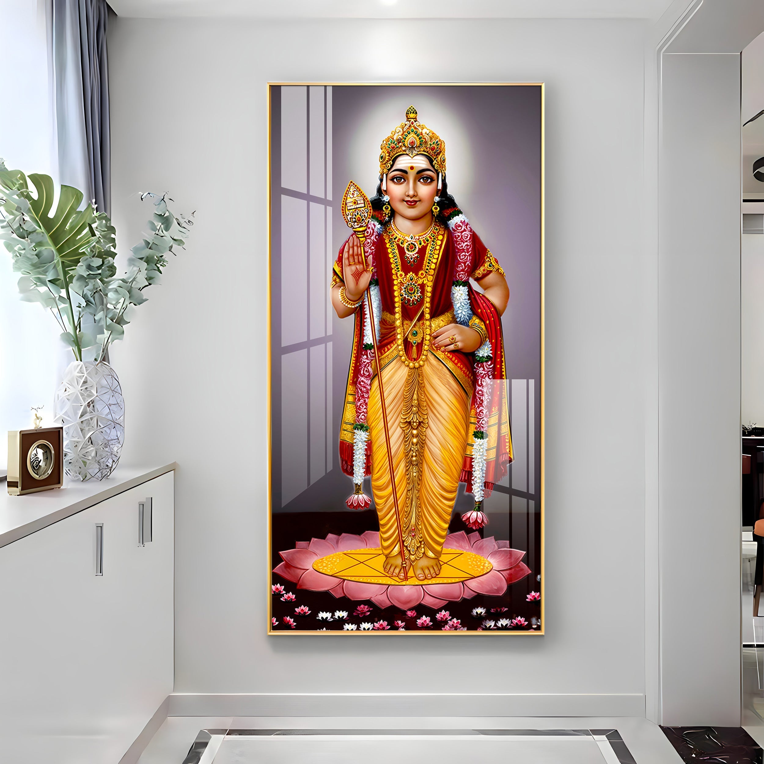 Tirupati Balaji Premium Acrylic Vertical Wall Art