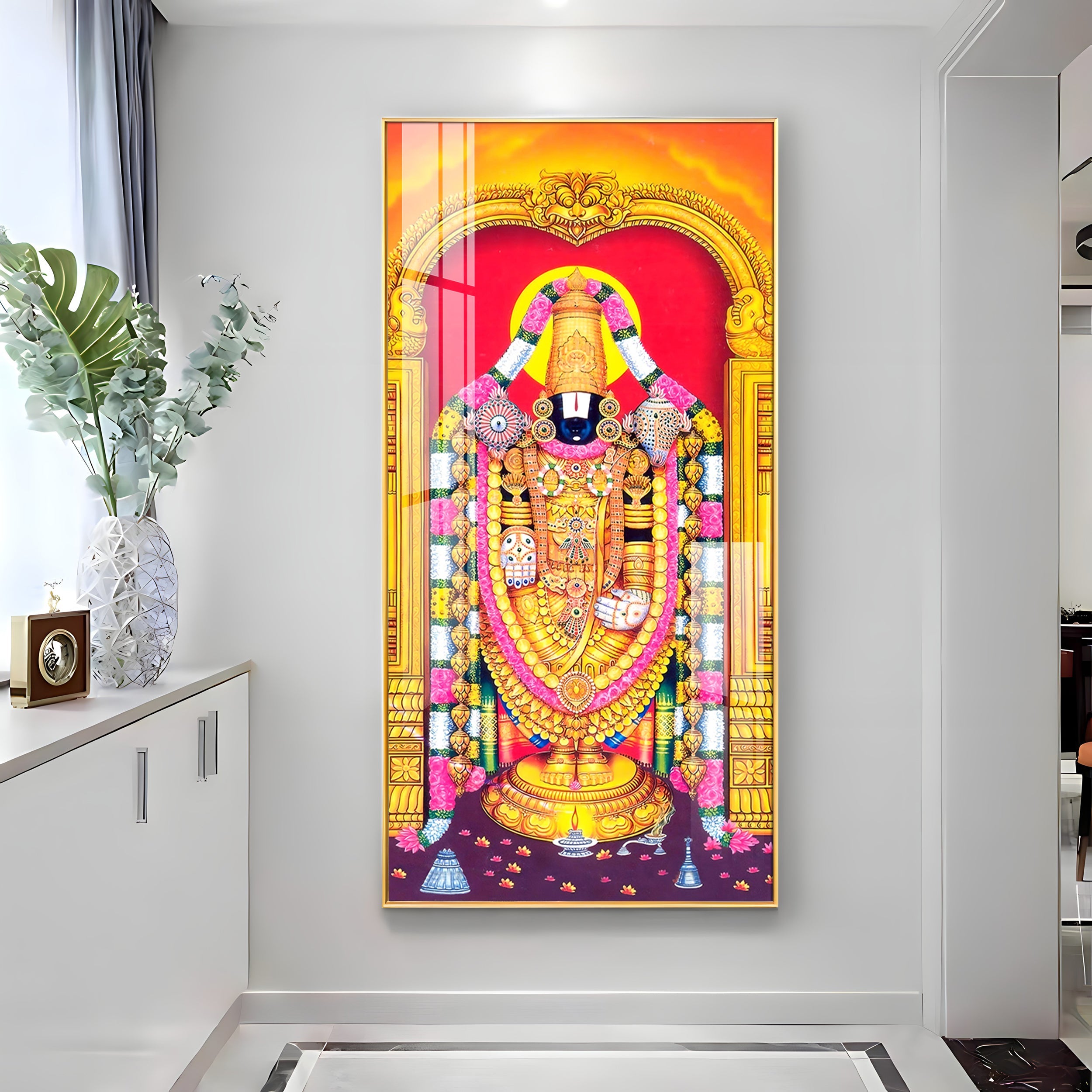 Lord Murugan Premium Acrylic Vertical Wall Art