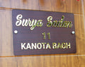 Home Door Name Plate with Golden - Decor Mantra 