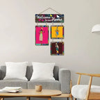 Welcome To Our Home Decorative Wall Art Mdf Wooden Hanging For Living Room | Bedroom | Home Decor | Office | Gift | Quotes Items House Decoration |(Wh_6505N) - Decor Mantra 