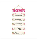 Decorative Wall Art MDF Wooden Wall Hanger for Living Room | Bedroom | Gifts | Wall Hangings for Home Decoration | Modern Decor Items | Abstract Painting (WH_6602N), Set of 6 - Decor Mantra 