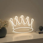 Queen Crown Design Warm LED Neon Light DECORMANTRA