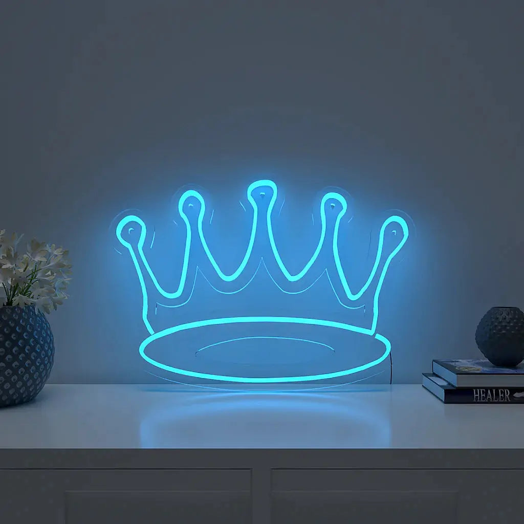 Queen Crown Design Warm LED Neon Light DECORMANTRA