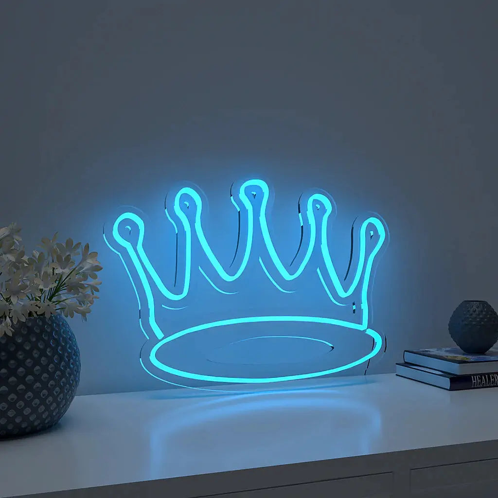 Queen Crown Design Warm LED Neon Light DECORMANTRA