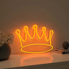 Queen Crown Design Warm LED Neon Light DECORMANTRA