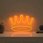 Queen Crown Design Warm LED Neon Light DECORMANTRA