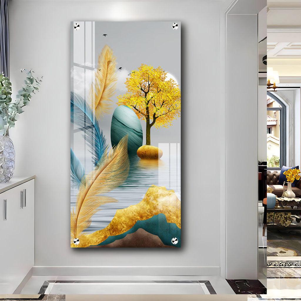 The Elegant Nature Premium Acrylic Vertical Wall Art - Decor Mantra 