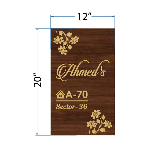 Elegant Acrylic Nameplate with Custom Design