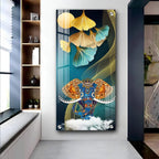 Jeweled Elephant Premium Vertical Acrylic Wall Art - Decor Mantra 