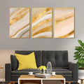 Decorative Pattern Floating Canvas Wall Painting Set of Three - Decor Mantra 