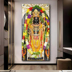 Graceful Lord Rama Portray Premium Vertical Wall Art - Decor Mantra 