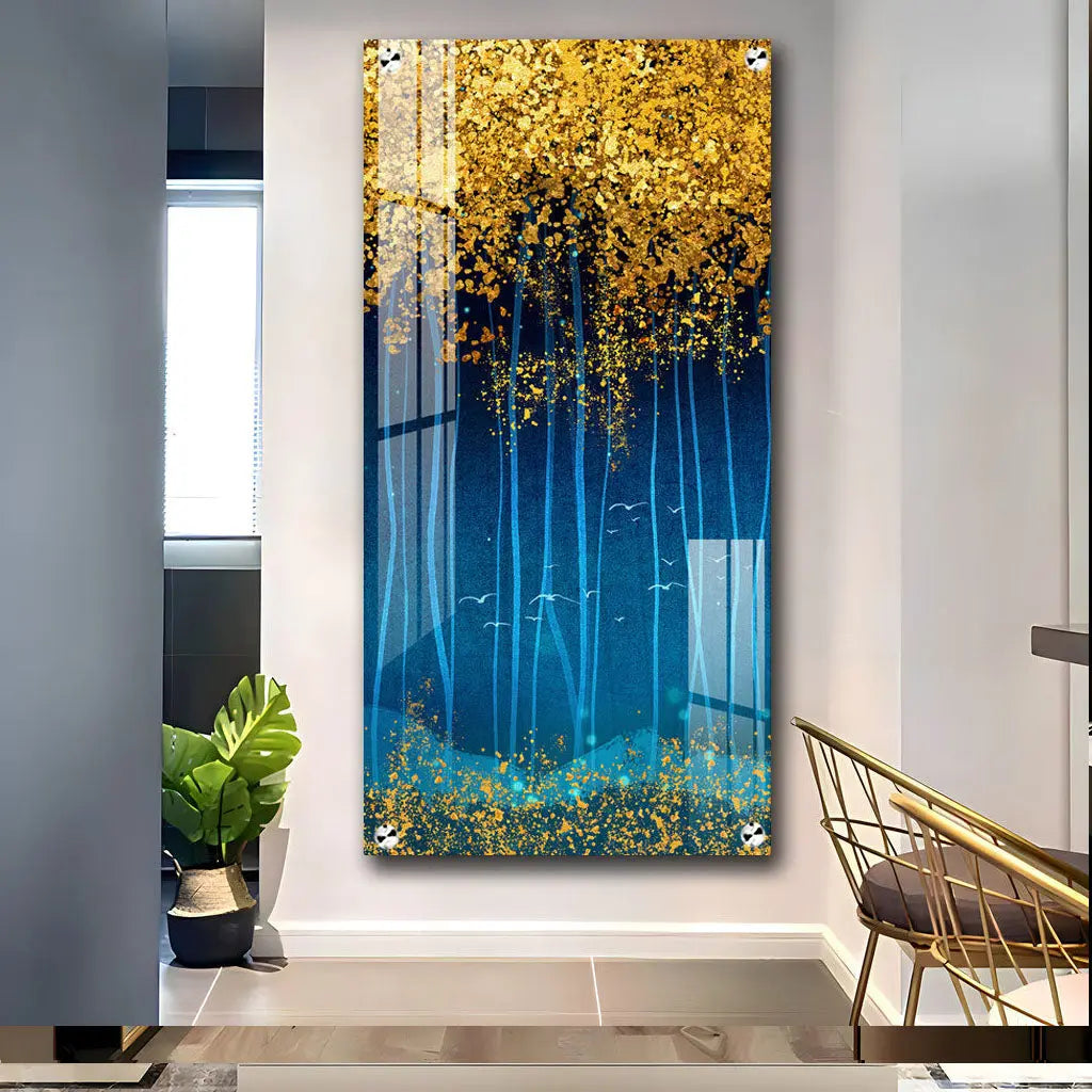 The Twinkling Leaves Premium Acrylic Vertical Wall Art AdPrints