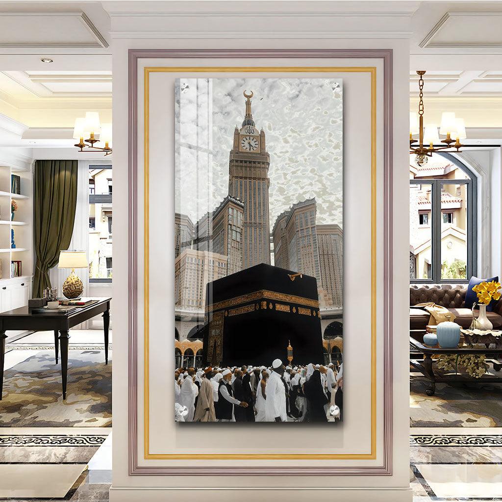 Artistic Holy Islamic Place Vertical Wall Art in Premium Acrylic - Decor Mantra 