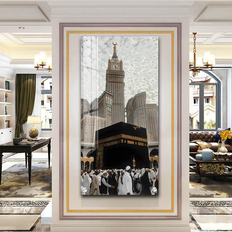 Artistic Holy Islamic Place Vertical Wall Art in Premium Acrylic - Decor Mantra 