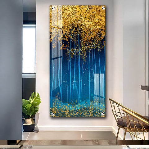 The Twinkling Leaves Premium Acrylic Vertical Wall Art