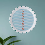 Sea-Inspired symmetry fish Abstract Art Collection Porcelain Wall Plate - Harshita Craft