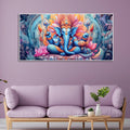 Lord Ganesh Decoative Artistic Canvas Wall Painiting - Decor Mantra 