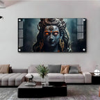 Horizontal Wall Art with Viswanatha in Muse in Premium Acrylic - Decor Mantra 