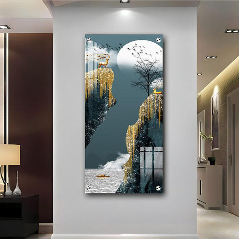 The Peaceful Premium Acrylic Vertical Wall Art - Decor Mantra 